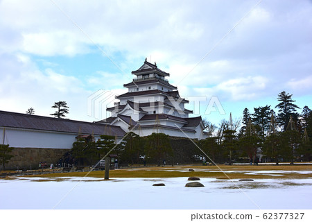 Fukushima Prefecture Tsuruga Castle Winter Scenery 62377327