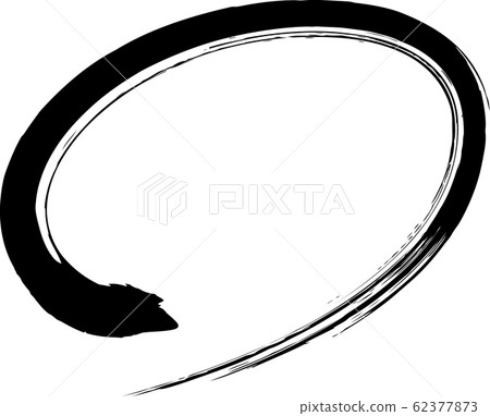 Oval black brush character Oval black brush character 62377873