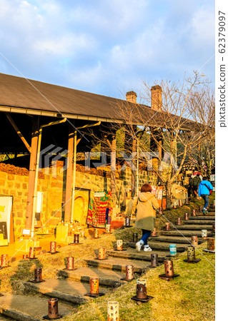 The world's best flying dragon kiln lantern festival evening view [Takeo City, Saga Prefecture] 62379097
