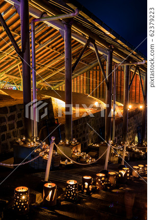 Night view of the world's best flying dragon kiln lantern festival [Takeo City, Saga Prefecture] 62379223