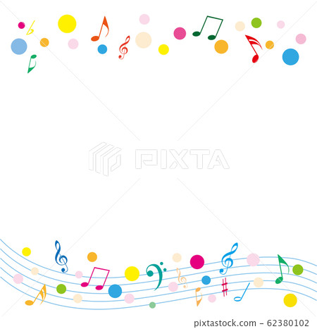 Musical note frame 62380102