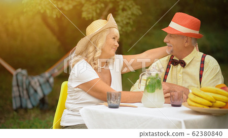 Elderly Couple Are Happy Together 62380840