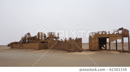 abandoned oil station 62381336