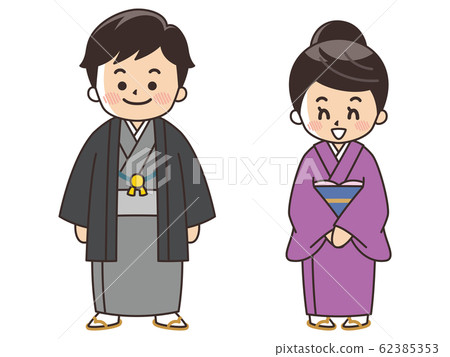 Men and women wearing kimono kimono store landlady Men and women wearing kimono kimono store landlady 62385353