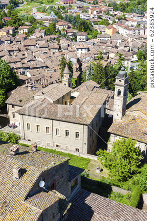 Castell Arquato In North Italy Stock Photo