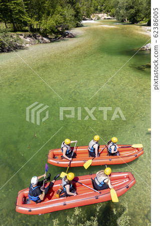 Rafting, Sava Bohinjka in Triglav national park, 62386005