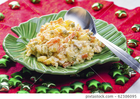 Traditional Czech Christmas potato salad 62386095