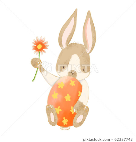 Easter egg and rabbit 3 Easter egg and rabbit 3 62387742