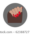 Flat icon of manicure. Manicure set 62388727