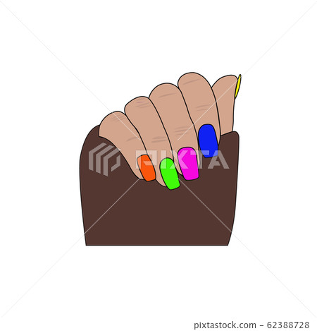 Elegant female hands, manicure nail polish. Elegant female hands, manicure nail polish. 62388728