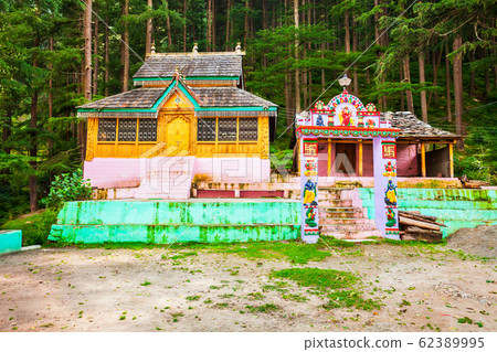 Shiva temple in Kasol village, India 62389995