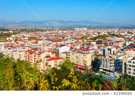 Manavgat city aerial panoramic view, Turkey 62390089