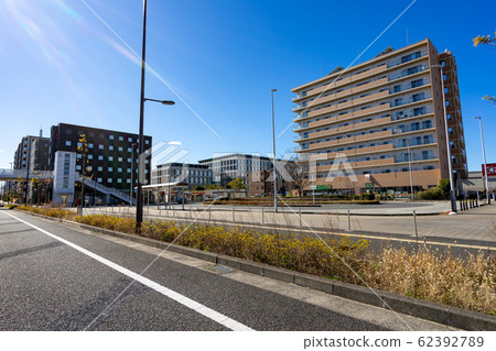 Tsukuba Express Kashiwa Tanaka Station West Exit Scenery <Kashiwa City, Chiba Prefecture, February 2020> Tsukuba Express Kashiwa Tanaka Station West Exit Scenery <Kashiwa City, Chiba Prefecture, February 2020> 62392789