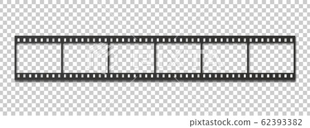 Six frames of 35 mm film strip. 62393382