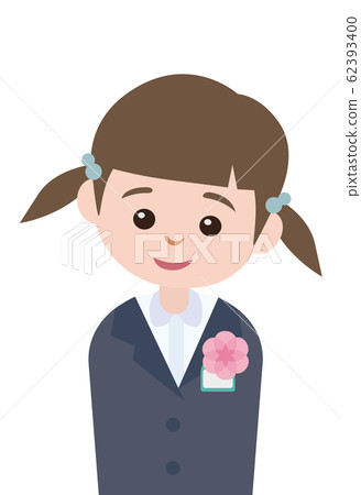 一個女孩帶著微笑 62393400