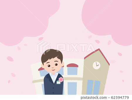 櫻花和托兒所和男孩 櫻花和托兒所和男孩 62394779