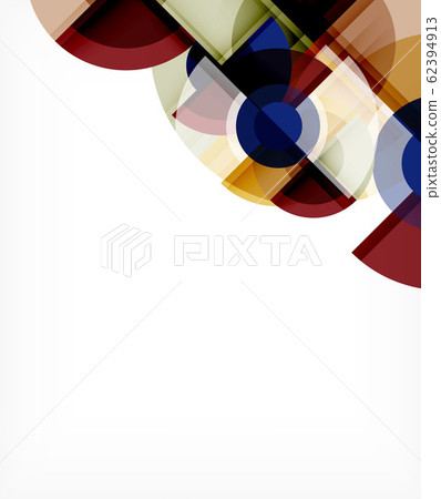 Abstract background, circle and triangle design round shapes overlapping. Geometric trendy template. Vector Illustration For Wallpaper, Banner, Background, Card, Book Illustration, landing page 62394913