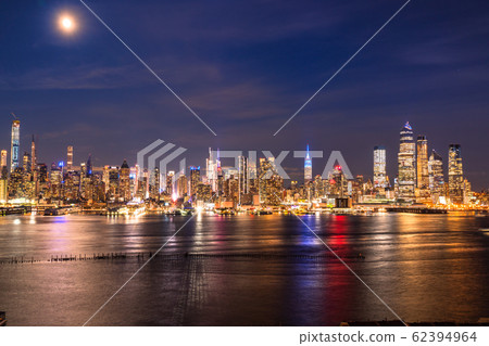 <<New York>> Manhattan night view from Hamilton Park 62394964