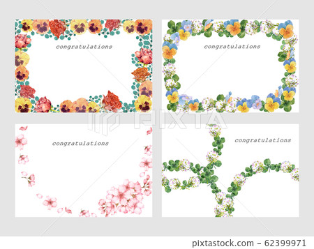 Floral postcard set 62399971