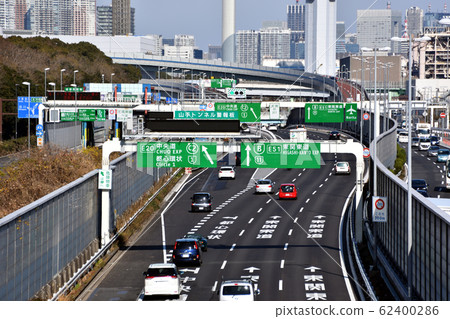 大都會高速公路灣岸線大井路口附近 大都會高速公路灣岸線大井路口附近 62400286