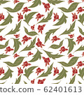 trendy 2020 fabric vintage colors seamless pattern, rose vector background 62401613
