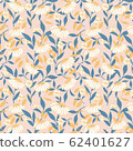 trendy 2020 fabric vintage colors seamless pattern, daisy vector background 62401627