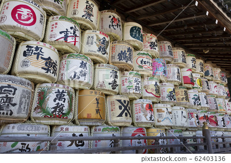 松尾大社的清酒桶 62403136