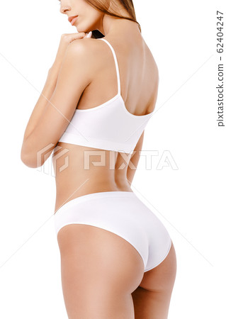 woman's torso close-up isolated on white background 62404247