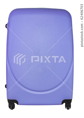 Blue suitcase isolated on white background. 62406703