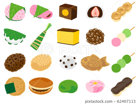Set of Japanese sweets Set of Japanese sweets 62407113