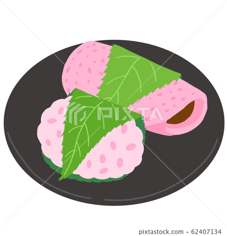 Sakuramochi Domyoji and Chomeiji Japanese sweets 62407134