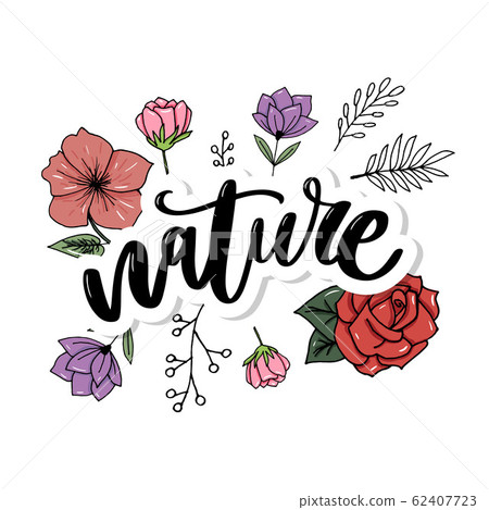 Natural product sticker - handwritten modern Natural product sticker - handwritten modern 62407723