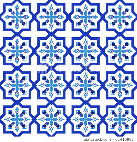 Azulejos portuguese traditional ornamental tile Azulejos portuguese traditional ornamental tile 62410992