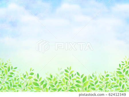 Background material_Konoha Wakaba Aoba Fresh green 62412349