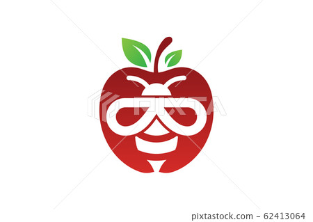 Abstract bee apple logo sign symbol on white... - Stock Illustration  [62413064] - PIXTA