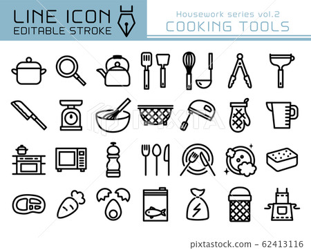 Line icon Housework series vol.2 Cooking 62413116