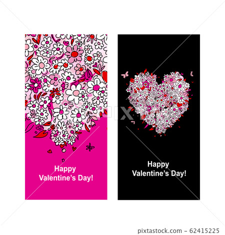 Valentine card with heart shape for your design - Stock Illustration ...