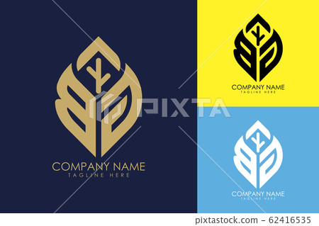 Initial letter B G with abstract leaf logo sign symbol Initial letter B G with abstract leaf logo sign symbol 62416535
