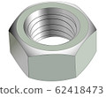 Figure nut on a white background, vector 62418473