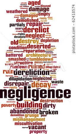 Negligence word cloud 62418574