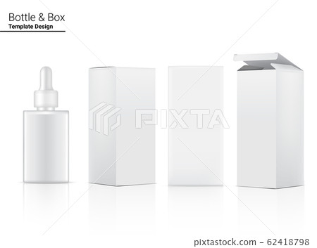Dropper Bottle Mock up Realistic Cosmetic and Box Dropper Bottle Mock up Realistic Cosmetic and Box 62418798