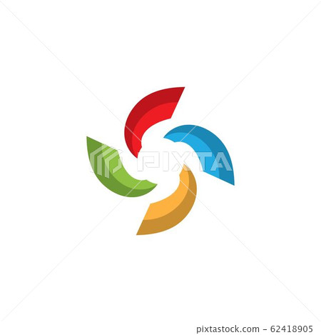 triangle logo vector design illustration 62418905
