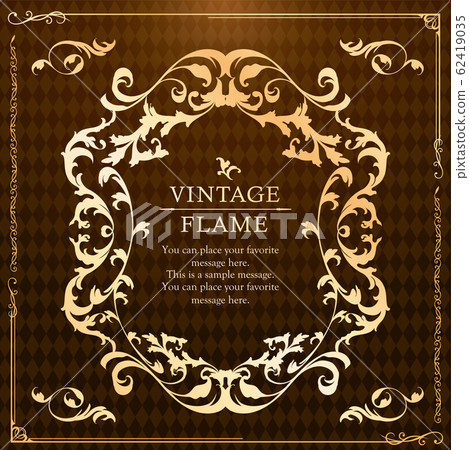 Wedding decoration design material set vintage frame luxury antique Wedding decoration design material set vintage frame luxury antique 62419035