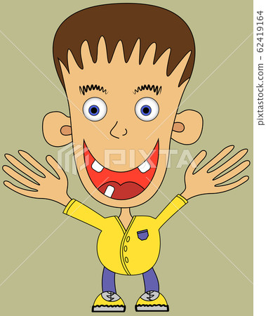 Drawing of a boy who reaches for a hug 62419164