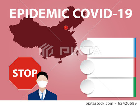 Epidemic of coronavirus in China concept vector - Stock Illustration ...