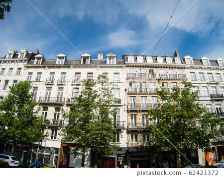 Brussels skyline-historic building with white walls 62421372