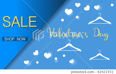 Valentine's Day Sale Shopping Purchase hangers 62421551