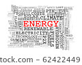 Concept in the form of a cloud of words associated with the Energy 62422449