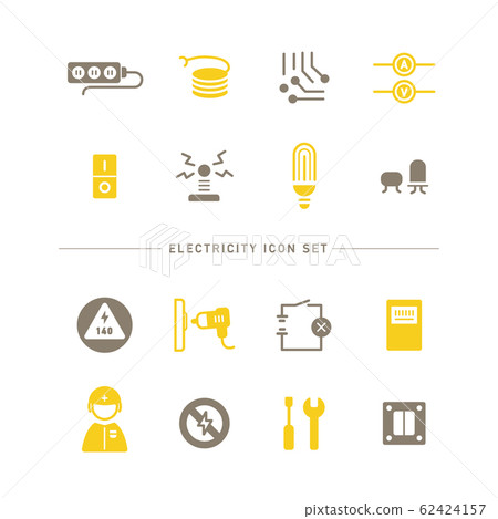 electricity, icon, icons 62424157