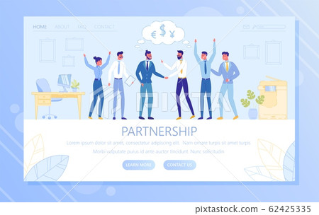 Partnership Business Agreement Conclusion Scene. 62425335